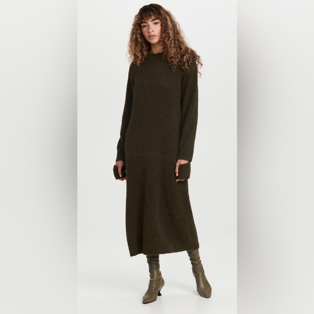 TIBI AIRY ALPACA SWEATER DRESS - SMALL